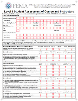 FEMA Forms capture using advanced forms processing