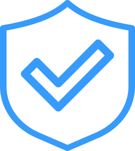 Shield with check mark icon